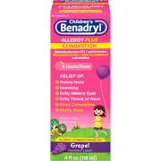 Benadryl-D Kids Allrgy/Sinus Liq Grp Liquid 4 oz By J&J Consumer USA 