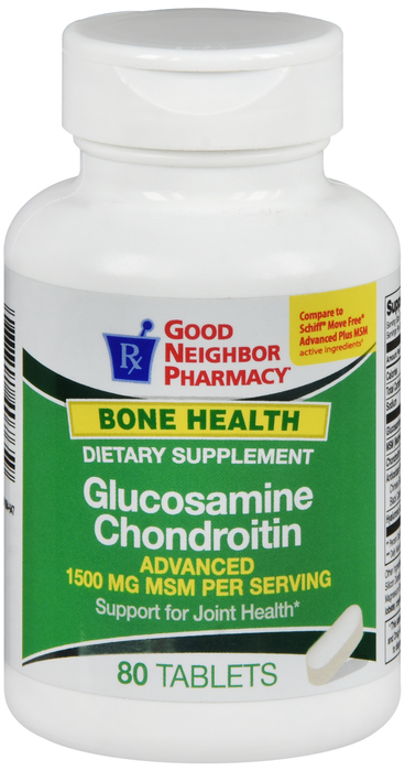 GNP Glucosamine Chondroitin Adv+MSM Tab 80 By GNP Items USA 