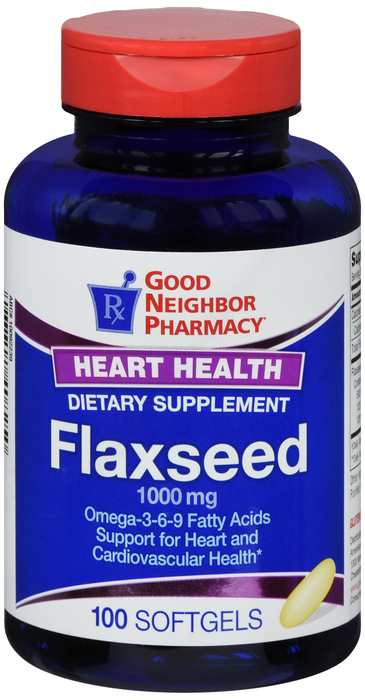 GNP Flaxseed 1000 mg Sgc Soft Gel 100 By GNP Items USA 