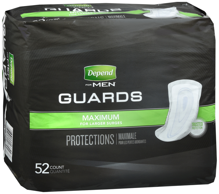 Depend Men Guard Maxabs Graduated 2X52 By Kimberly Clark USA 
