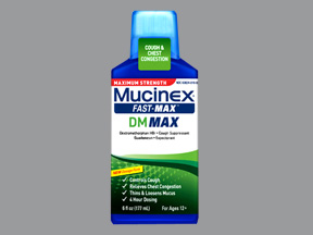 Case of 6-Mucinex DM Fast Max Liquid 6 oz By RB Health  USA 