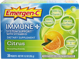 Pack of 12-Emergen-C Immune+ W/Vit D Citrus 30 By Glaxo Smith Kline Consumer Hc USA 