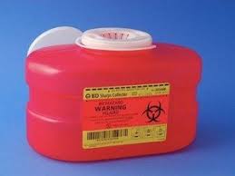 BD Sharps Container 305344 Red Nestable Funnel Top 8Qt By Becton Dickinson/M-S USA 