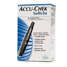 Accu-Chek Softclix Lancing Device Black Lancet By Roche Diabetes Care USA 
