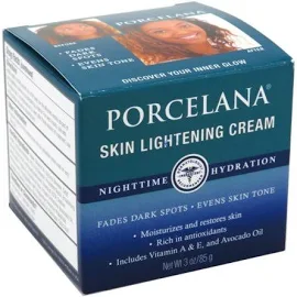 Porcelana Skin Lighten Cream Nite Cream 3 oz By Cca Industries USA 