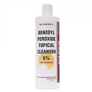 Pack of 12-Benzoyl Peroxide Cleanser 6% Wash 6 oz By Harris Pharmaceutical USA 