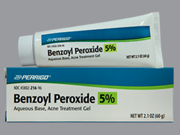 Pack of 12-Benzoyl Peroxide 5 % Gel 5% 60 gm By Perrigo Co USA 