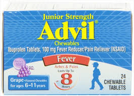 Advil JR Chewtab Grape Tab Chewgrape 24 By Glaxo Smith Kline Consumer Hc USA 
