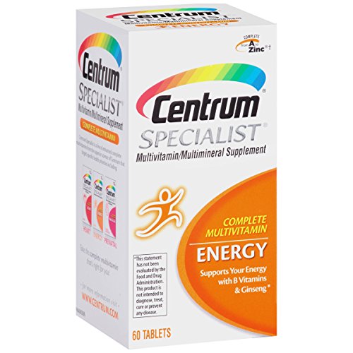 Pack of 12-Centrum Specialist Energy Tablet Energy 60 By Glaxo Smith Kline Consumer Hc USA 
