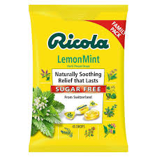 Ricola Bag Sugar Free Lemon Mint Lozenge 45 By Ricola USA 