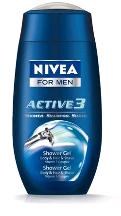 Pack of 12-Nivea Men Shower & Shave Bodywash Wash 16.9 oz By Beiersdorf/Consumer Prod USA 