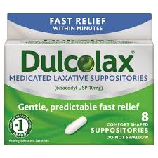 Dulcolax 10 mg Suppository 8 By Chattem Drug & Chem Co USA 