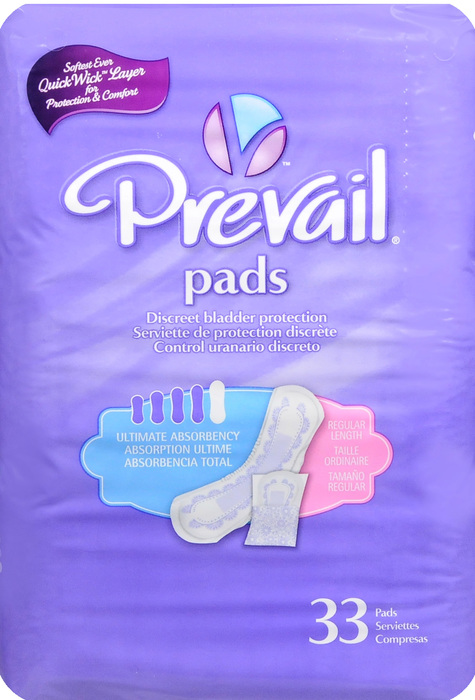 Prevail Bladder Control Pad Fq 4X33 Pad 4X33 By First Quality Prod USA 