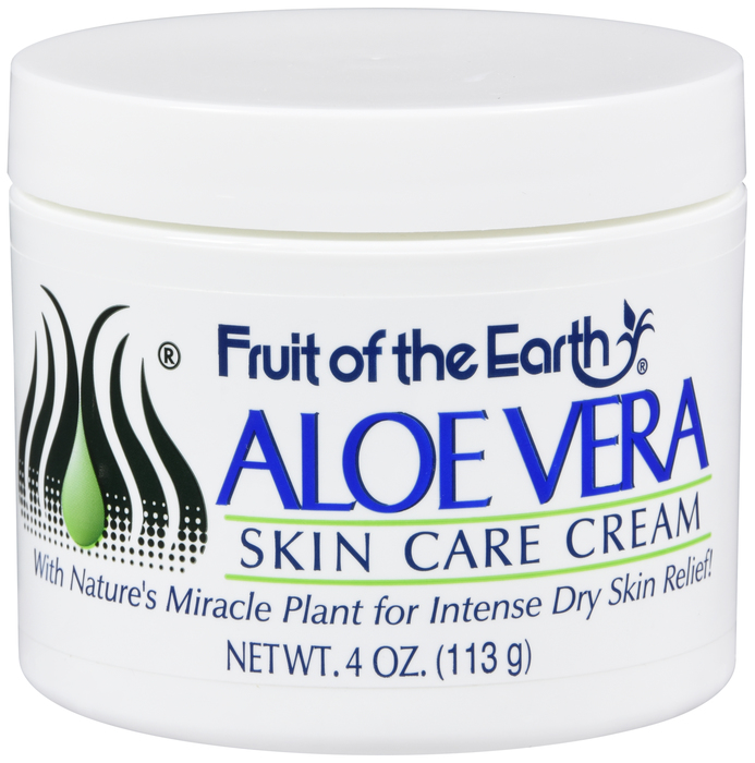 Pack of 12-Aloe Vera Skin Care Cream 4 oz By Fruit Of The Earth USA 