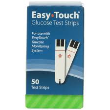 Easy Touch Glucose Test Strip 50 By MHC Medical Products USA 