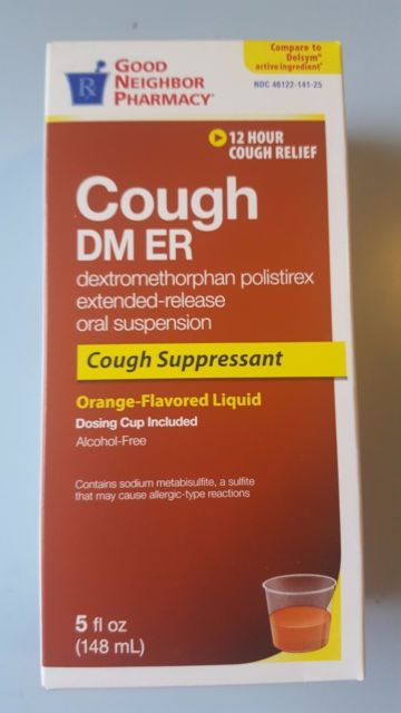 GNP Cough DM ER 30 mg Adult Orange Suspension 5 oz By Perrigo-GNP USA 