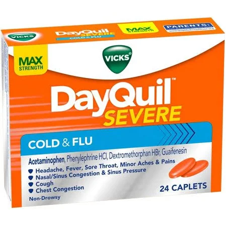 Dayquil Severe Vapocool Caplet 24 By Procter & Gamble Dist Co USA 