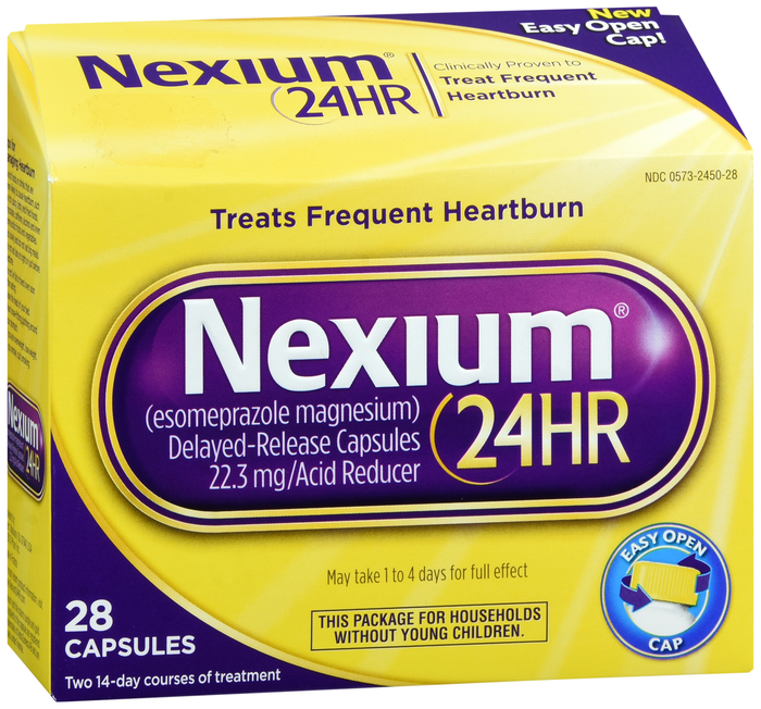 Nexium 24HR OTC 20 mg Capsule 20 mg 28 By Glaxo Smith Kline Consumer Hc USA 