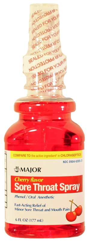 Sore Throat Cherry Spy 177 M Spray Cherry 177 ml By Major Pharma USA 