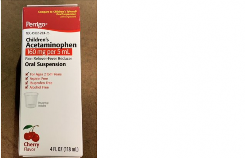 Case of 48-Acetaminophen Childrens Cherry Oral Suspension 118 ml By Perrigo