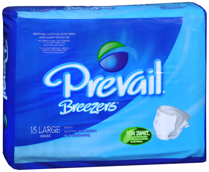 Pack of 12-Prevail Brief Breezer Breathable Brief 4X18 By First Quality Prod USA 