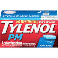 Pack of 12-Tylenol PM Extra Strength Caplet 100 By J&J Consumer USA 