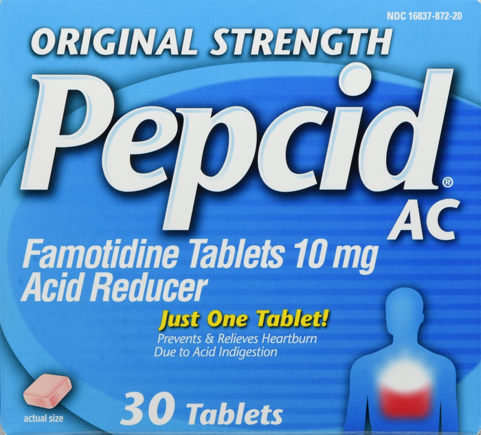 Pack of 12-Pepcid Ac Tablet Original Tab 30 By J&J Consumer USA 