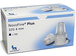 Case of 60-Novofine Plus 32G X 4 Mm Needle Needle 32Gx4Mm 100 By Novo Nordisk USA 