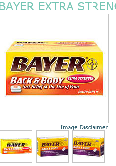 Bayer Aspirin Caplet Back Body Caplet 50 By Bayer Corp/Consumer Health USA 