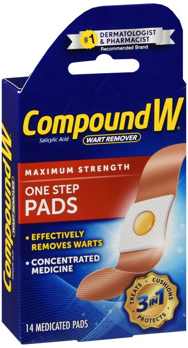 Compound W One Step Pad 14 By Medtech USA 