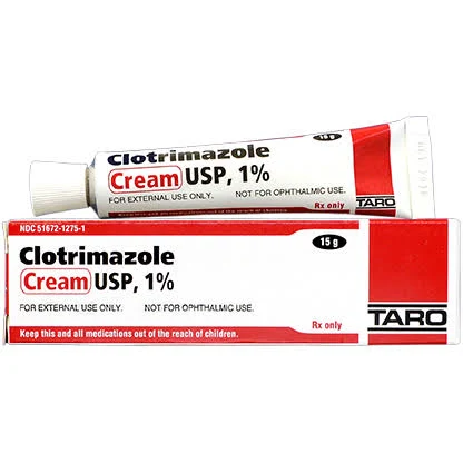 Pack of 12-Clotrimazole 1% Cream 1% 15 gm By Perrigo Co USA 