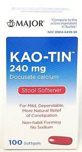 Docusate Cal 240 mg Soft Gel 240 mg 100 By Major Pharma/Rugby USA 