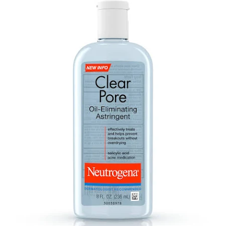 Case of 24-Neutrogena Clear Pore Oil Eliminating Astringent Liquid 8 oz By J&J Consumer USA 