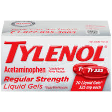 Tylenol Liquid Gels Reg Strength Liqui-Gels 325 mg 20 By J&J Consumer USA 