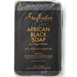 Case of 24-Sheamoisture Soap African Black 8oz Bar By Unilever Hpc-USA 