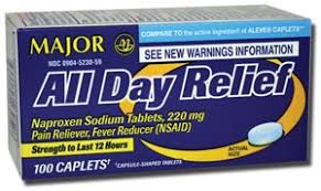 Naproxen 220 mg Caplet 220 mg 100 By Major Pharma/Rugby USA 