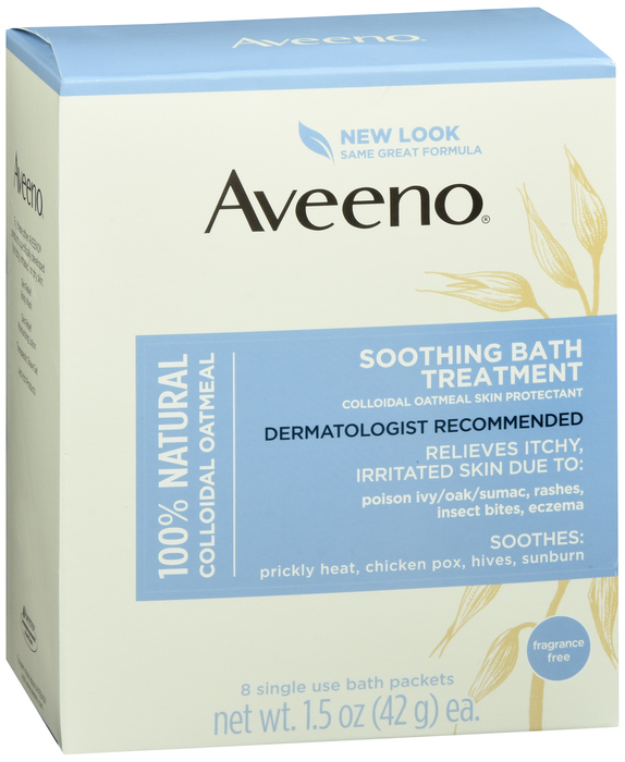 Case of 24-Aveeno Bath Packet Regular 8X12 oz By J&J Consumer USA 