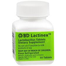 Case of 144-Lactinex Tablet 50 By Becton Dickinson/Bbl USA 