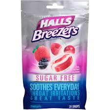 Case of 48-Halls Breezers Bag S/F Cool Berry Lozenge 20 By Mondelez Global USA 