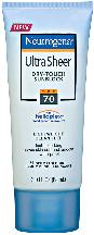 Neutrogena Sun Ultra Sheer Dry SPF 70 Cream 3 oz By J&J Consumer USA 
