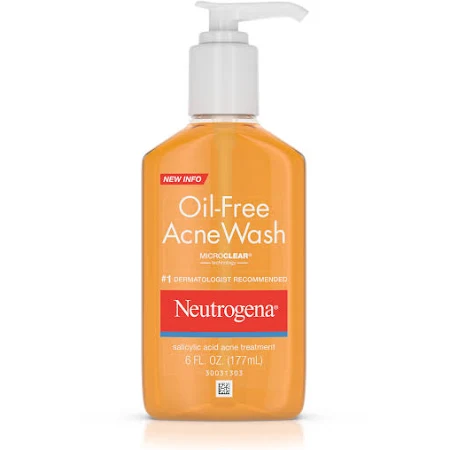 Case of 24-Neutrogena O/F Acne Wash Gel 6 oz By J&J Consumer USA 