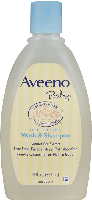Pack of 12-Aveeno Baby Wash/Shampoo 12 oz By J&J Consumer USA 