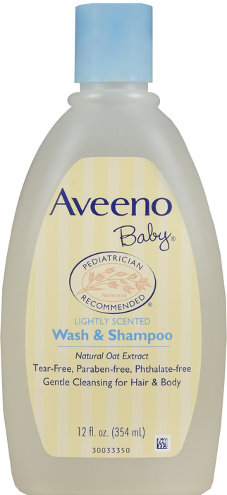 Aveeno Baby Wash/Shampoo 12 oz By J&J Consumer USA 