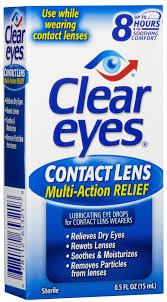 Clear Eyes Contact Lens Relief Drops 0.5 oz By Medtech USA 