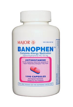 Diphenhydramine 50 mg Capsule  1000 By Major Pharma USA Gen Benadryl