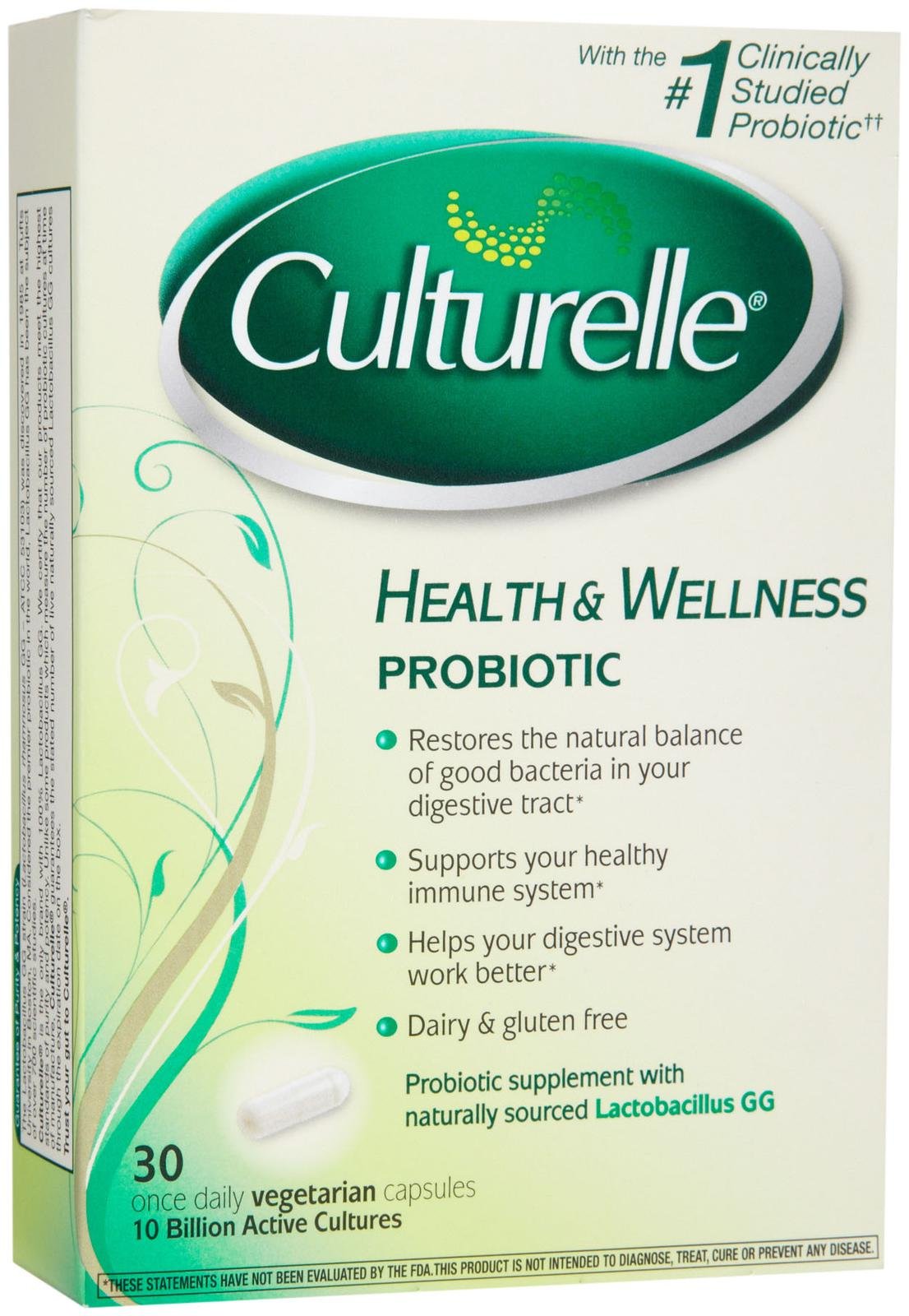 Pack of 12-Culturelle Capsule Dairy/Glutn Free 30Ct I-Health (Culturelle) USA 