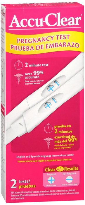 Case of 24-Accu-Clear Early Pregnancy Test 2Ct Kit 2 By Procter & Gamble Dist Co USA 