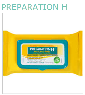 Case of 24-Preparation H Wipes 48 By Glaxo Smith Kline Consumer Hc USA 