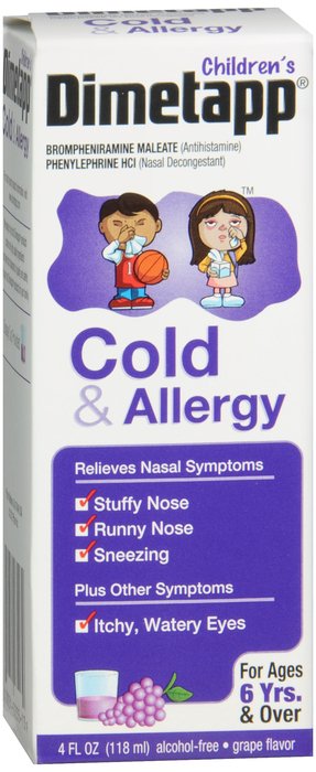 Dimetapp Cold Allergy Syrup 4 oz By Foundation Consumer Healthcare USA 