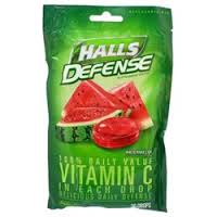 Case of 48-Halls Defense Bag Watermelon Lozenge 30 By Mondelez Global USA 